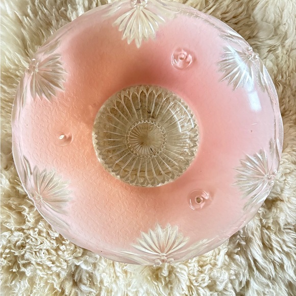 Charming Pink Bedroom Glass Ceiling Light Shade Art Deco Ceiling Light Shade - Picture 11 of 14